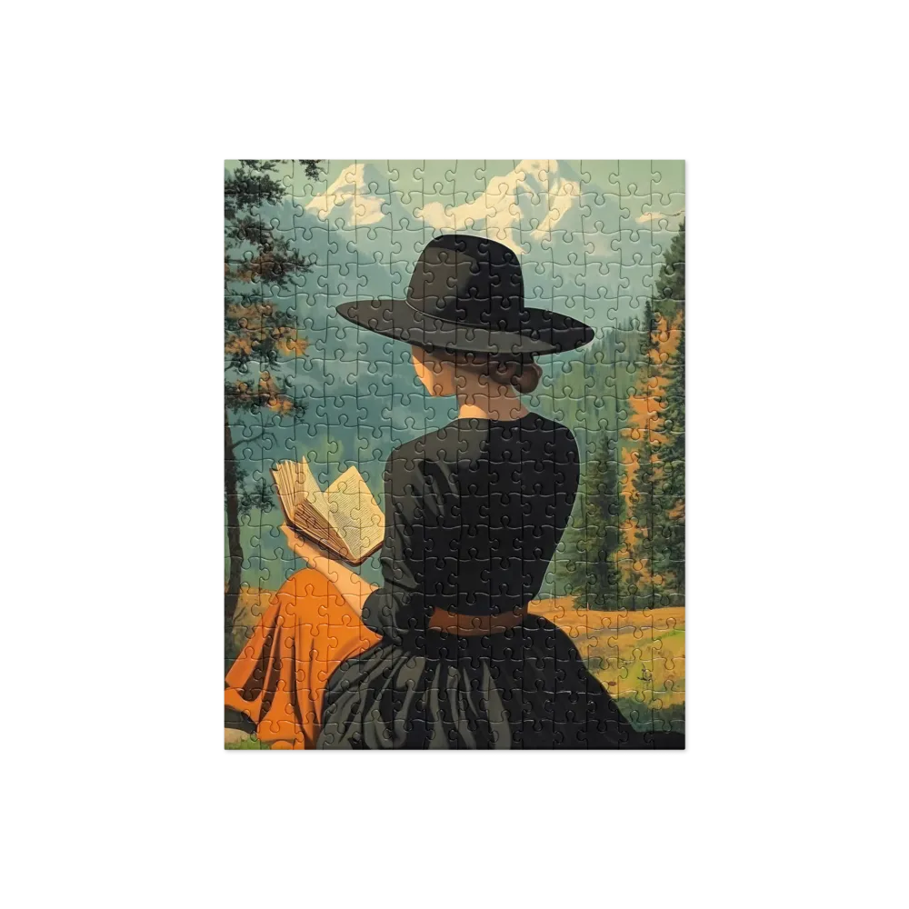 Quiet Reading in the Mountains 
 Jigsaw Puzzle