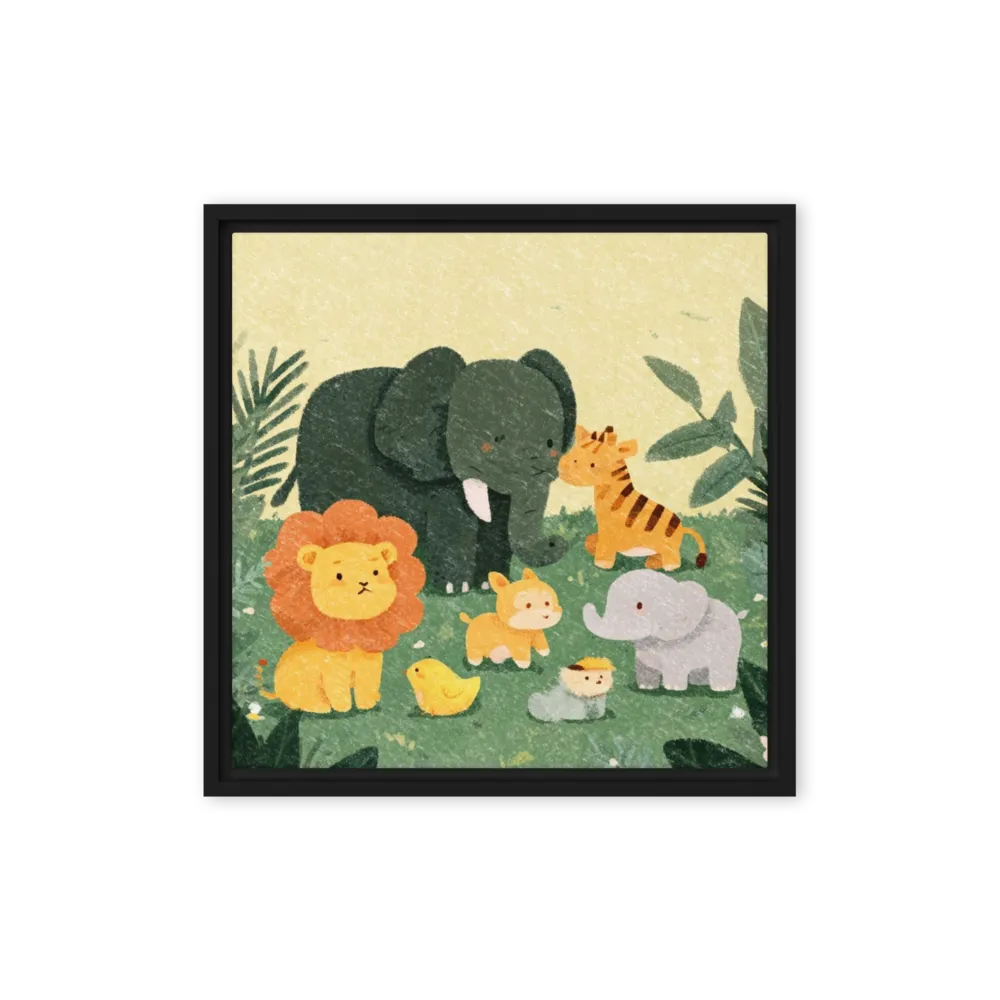 Jungle Playtime 
 Canvas | 8″x 8″