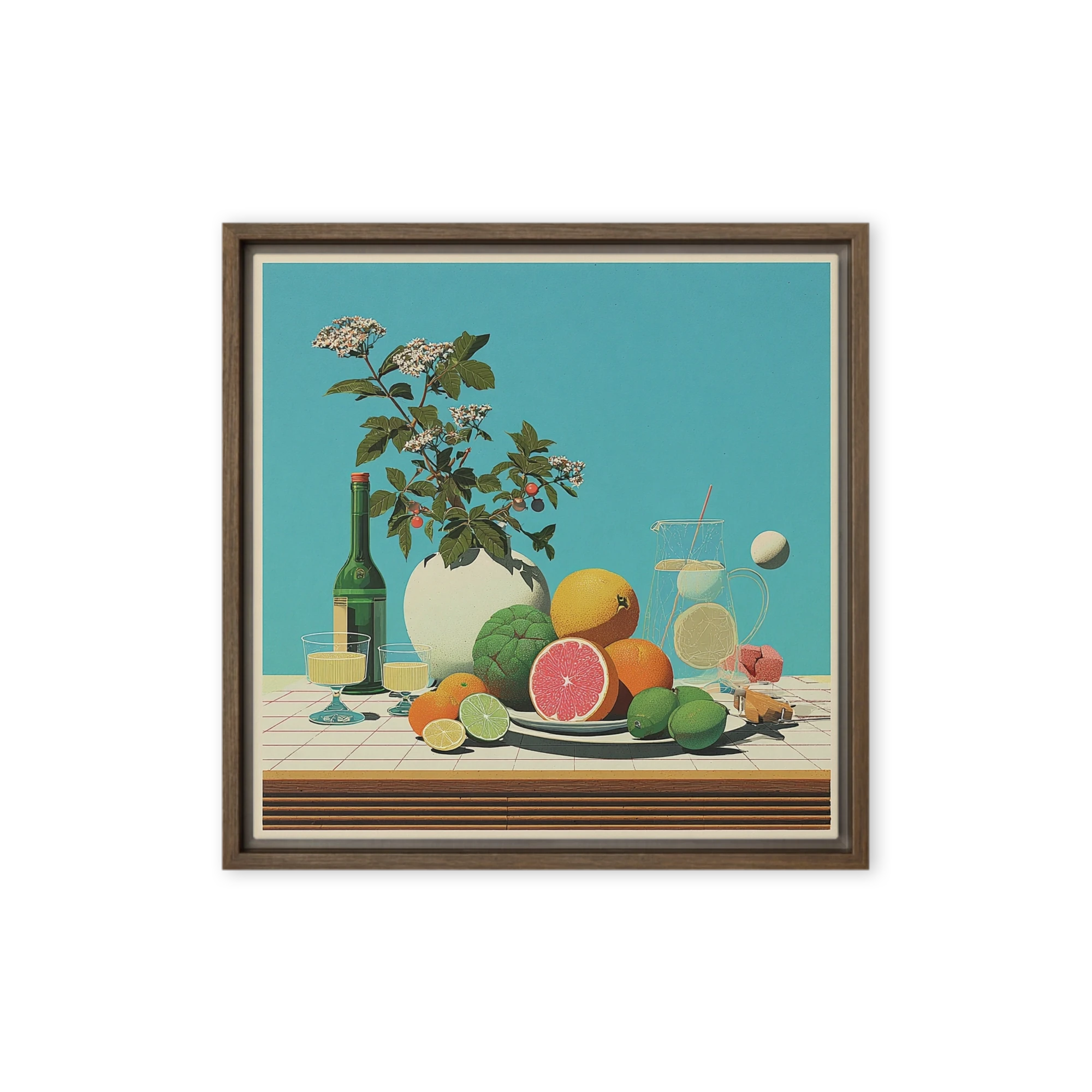 Still Life with Citrus and Pitcher