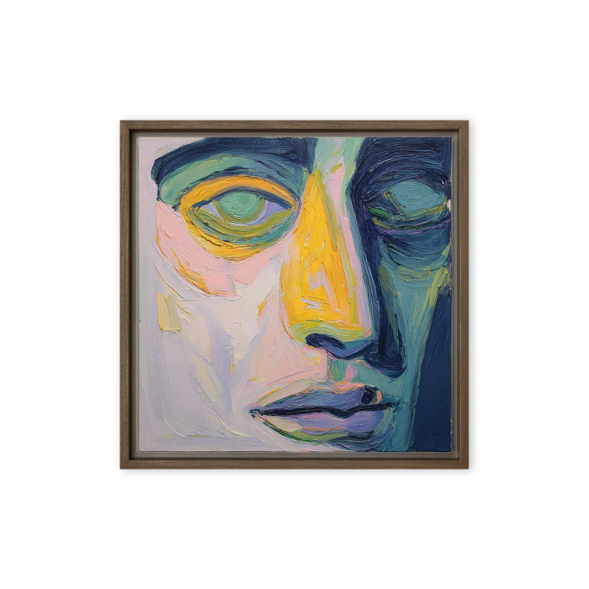 Abstract Impasto Portrait | Art Print