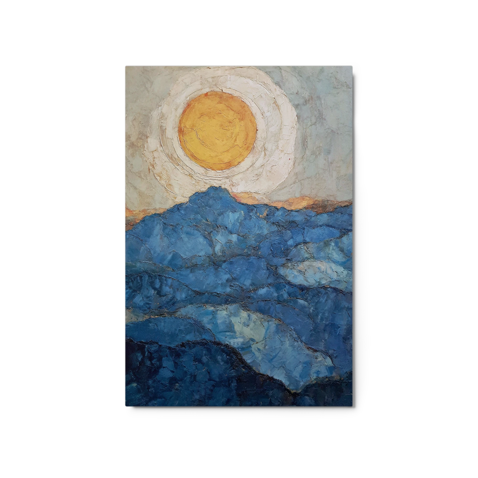 Golden Sun Over Blue Mountains | Art Print