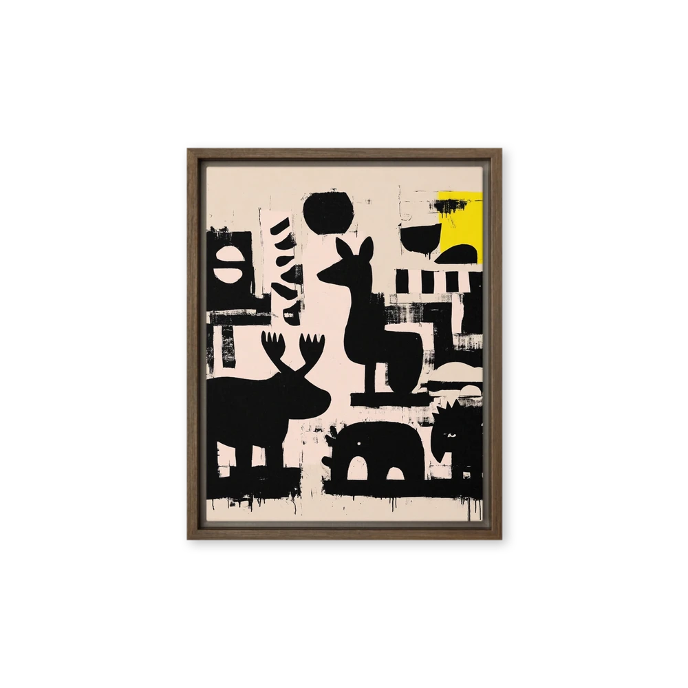 Abstract Animal Silhouettes | Art Print