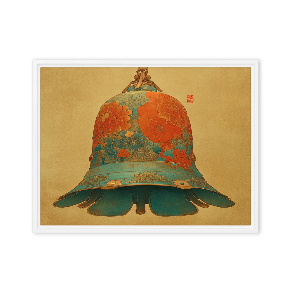 Golden Peony Bell | Art Print