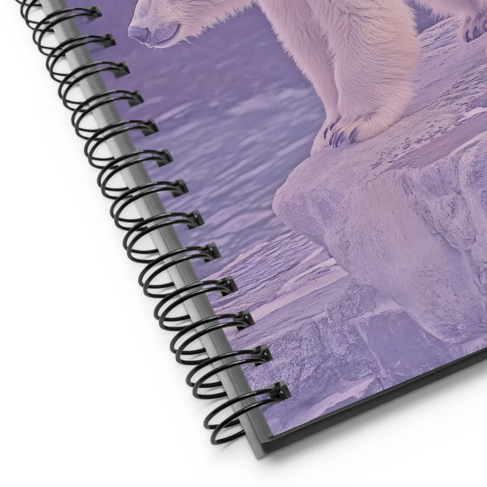Arctic Sentinel in Lilac Hues 
 Spiral Notebook | 140 pages