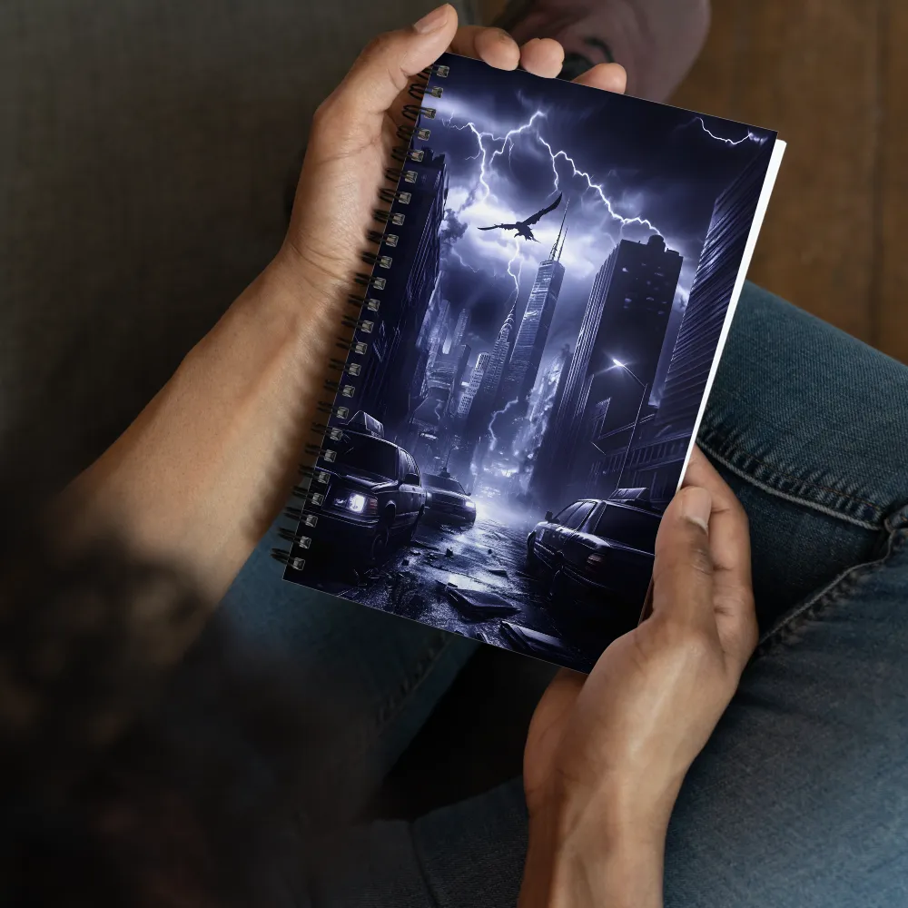 Dystopian Storm City 
 Spiral Notebook | 140 pages
