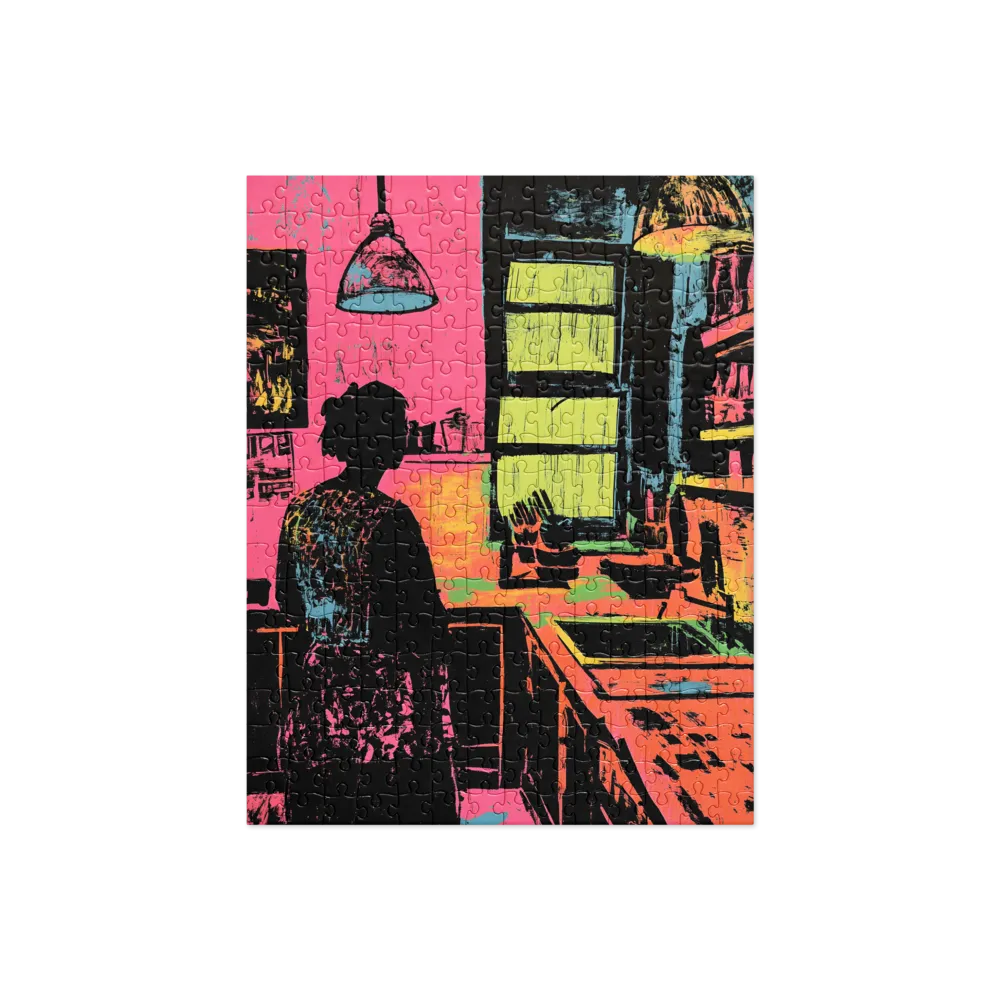 Neon Kitchen Scene 
 Jigsaw Puzzle