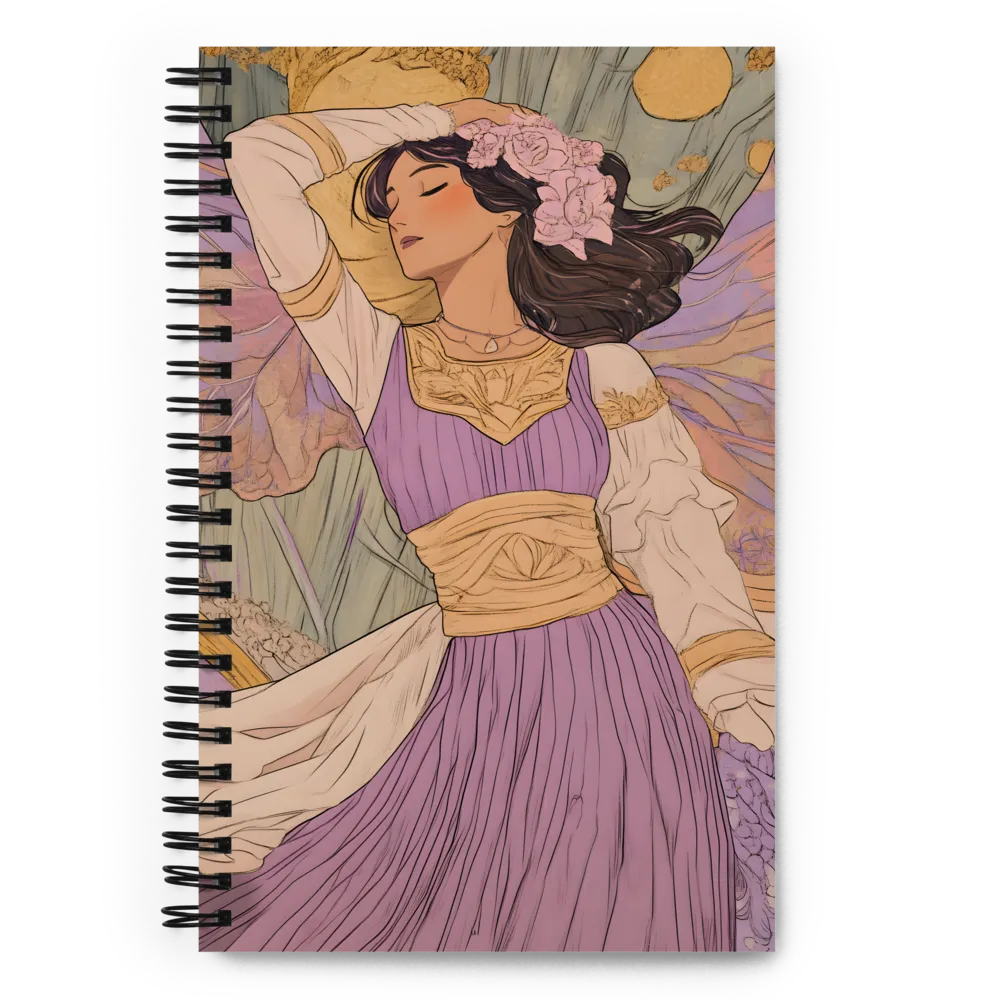 Art Nouveau Fairy Dream 
 Spiral Notebook | 140 pages