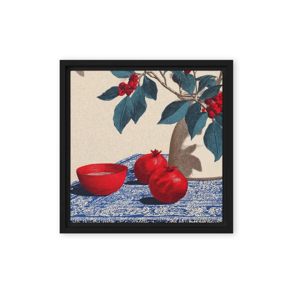 Pomegranates and Red Bowl | Art Print