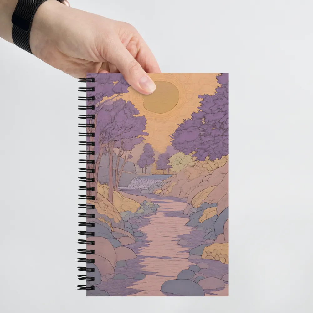 Whispers of a Lavender Stream 
 Spiral Notebook | 140 pages