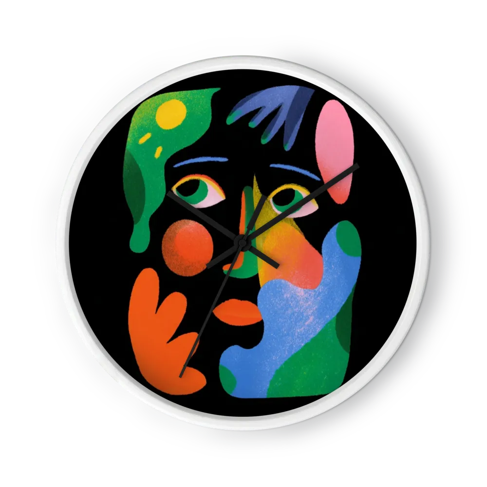 Vivid Forms Face | Wall Clock
