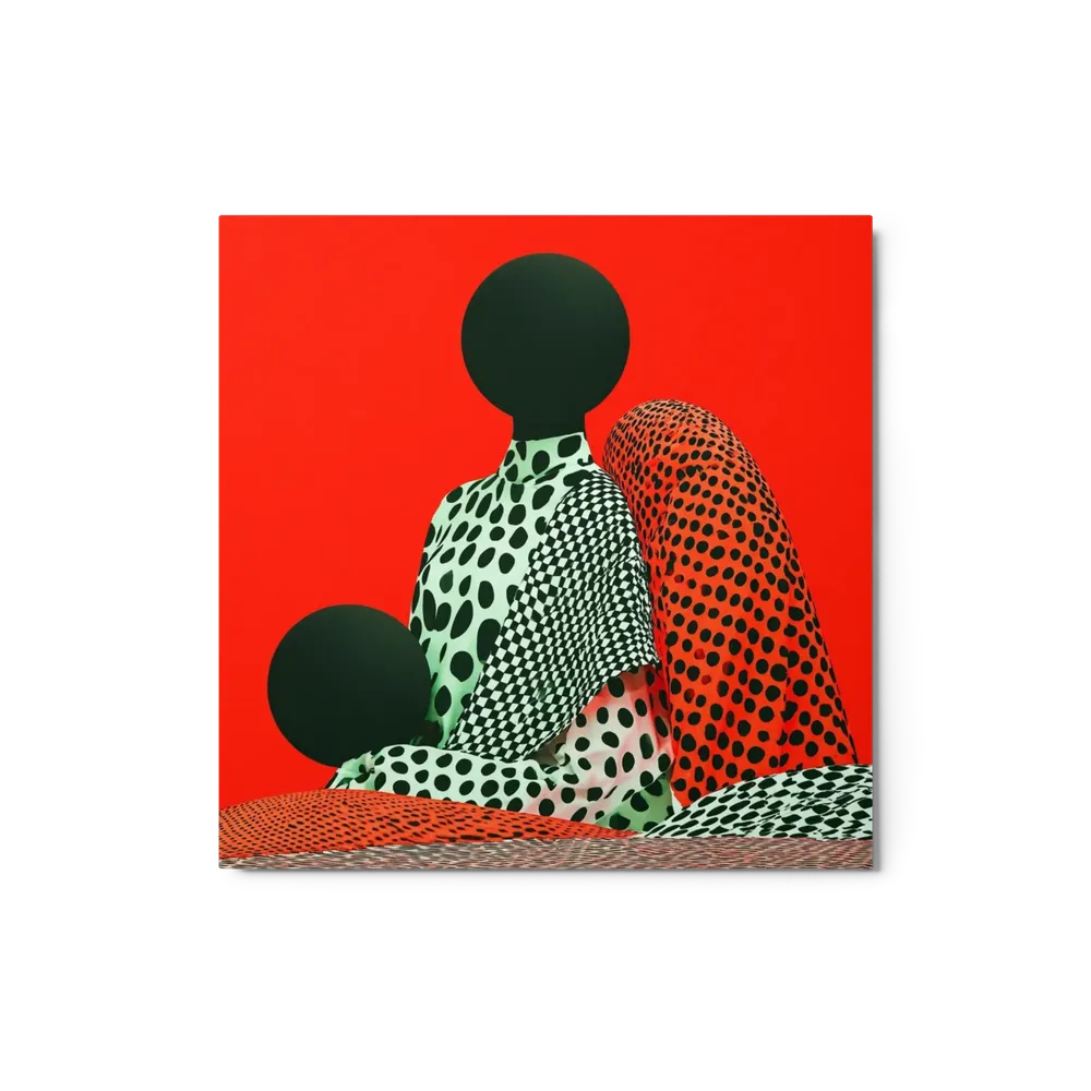Red Spheres and Patterns | Art Print