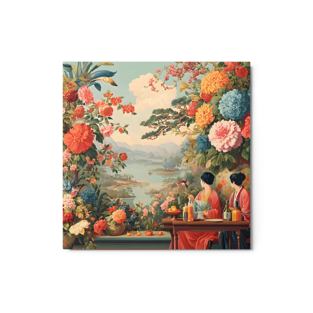 Terrace of Blossoms 
 Canvas | 8″x 8″