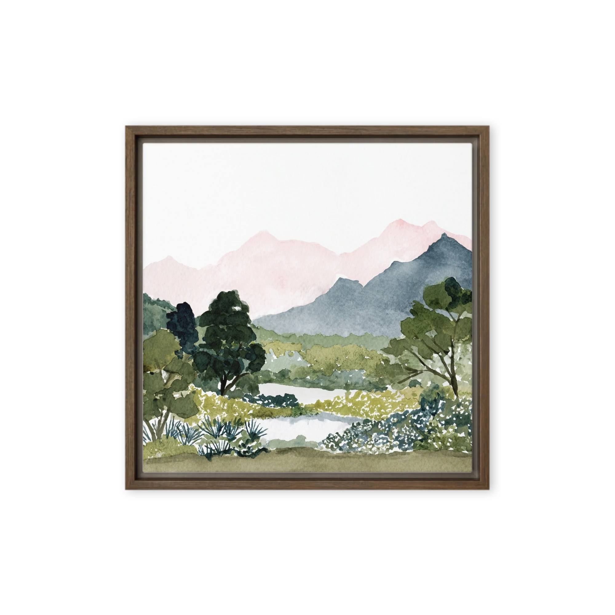Soft Mountain Horizon | Art Print