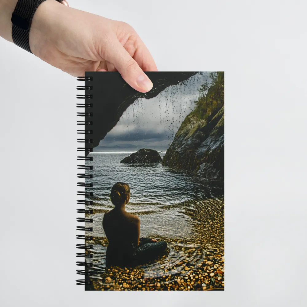 Ocean's Gentle Embrace 
 Spiral Notebook | 140 pages