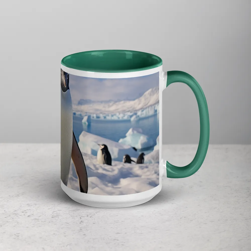 Solitary Majesty: Arctic Penguin on Ice