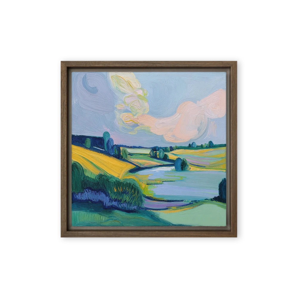 Swirling Pastoral Valley | Art Print
