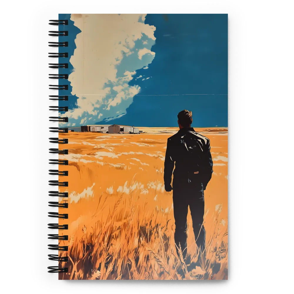 Man in Golden Field 
 Spiral Notebook | 140 pages