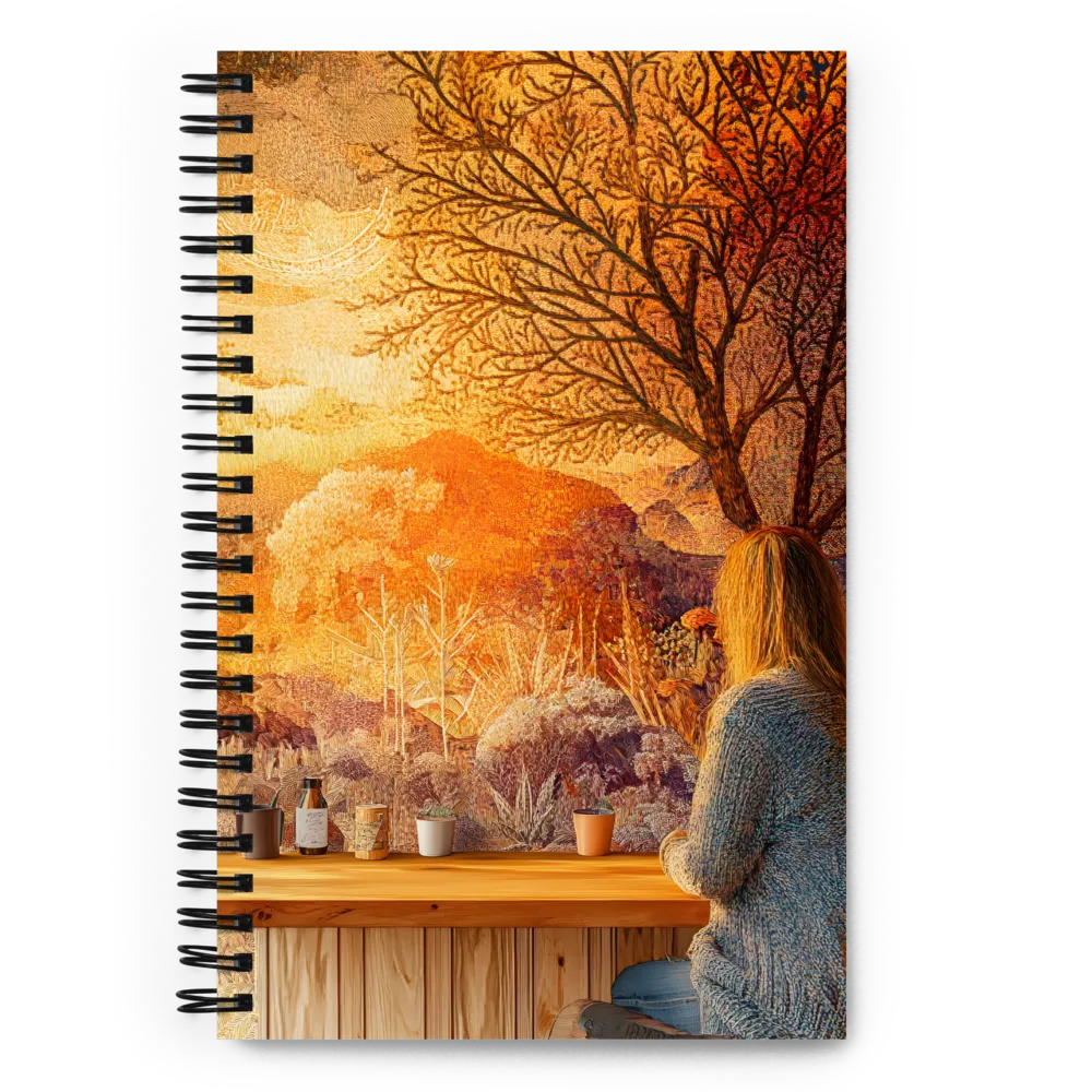 Autumnal Tapestry Landscape 
 Spiral Notebook | 140 pages