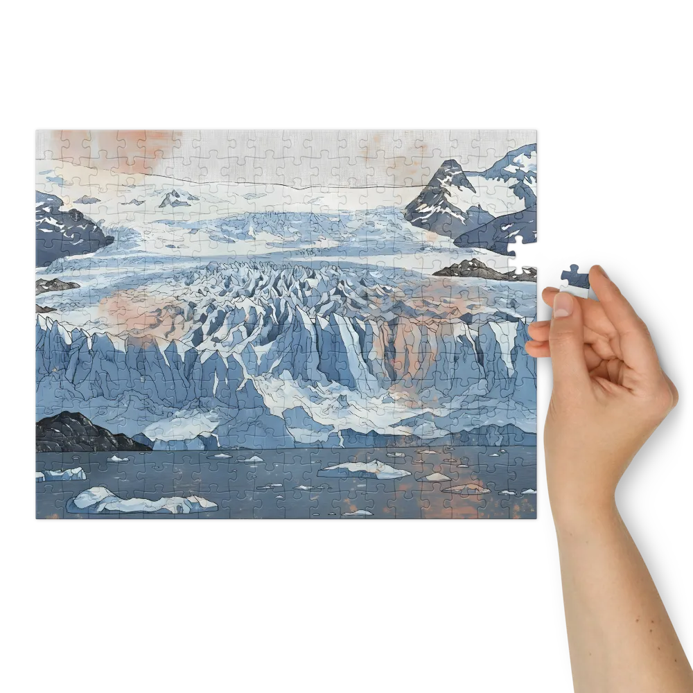 Serenità Glaciale Pesca 
 Puzzle