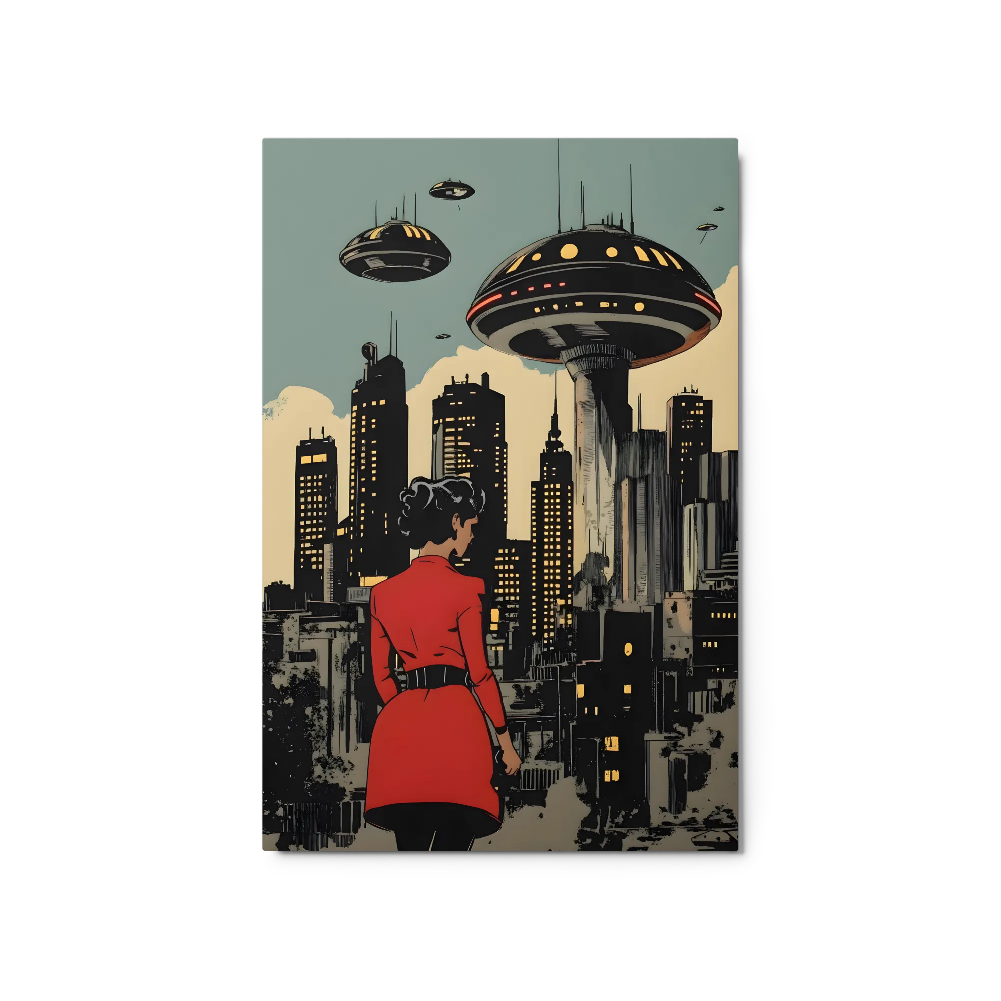 Panorama Urbano Retro-Futuristico