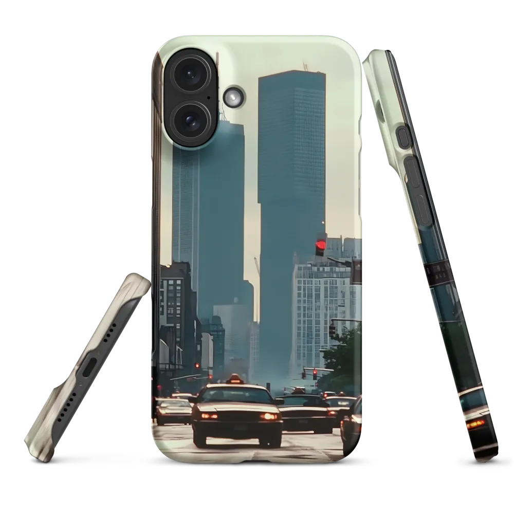 Cityscape with Cars and Skyscrapers | Phone Case