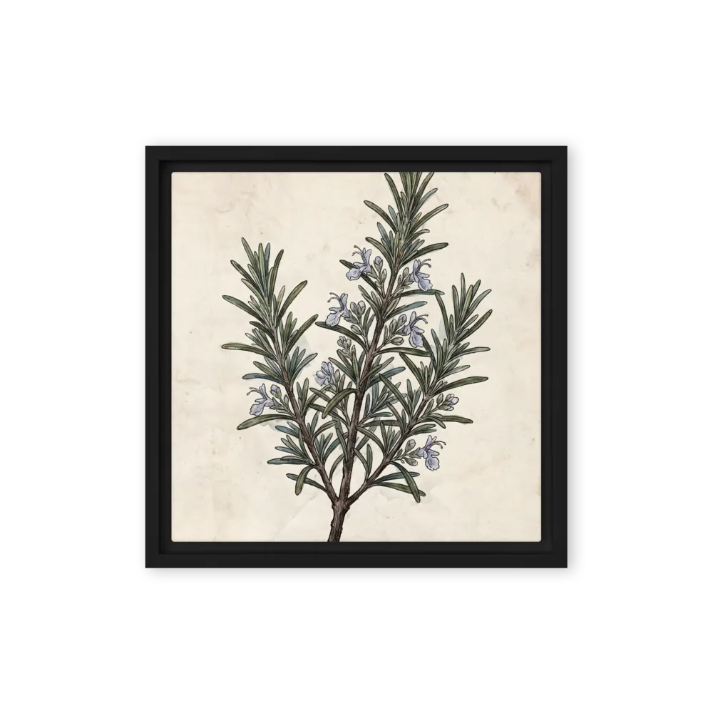 Vintage Rosemary Illustration 
 Canvas | 18″x 18″