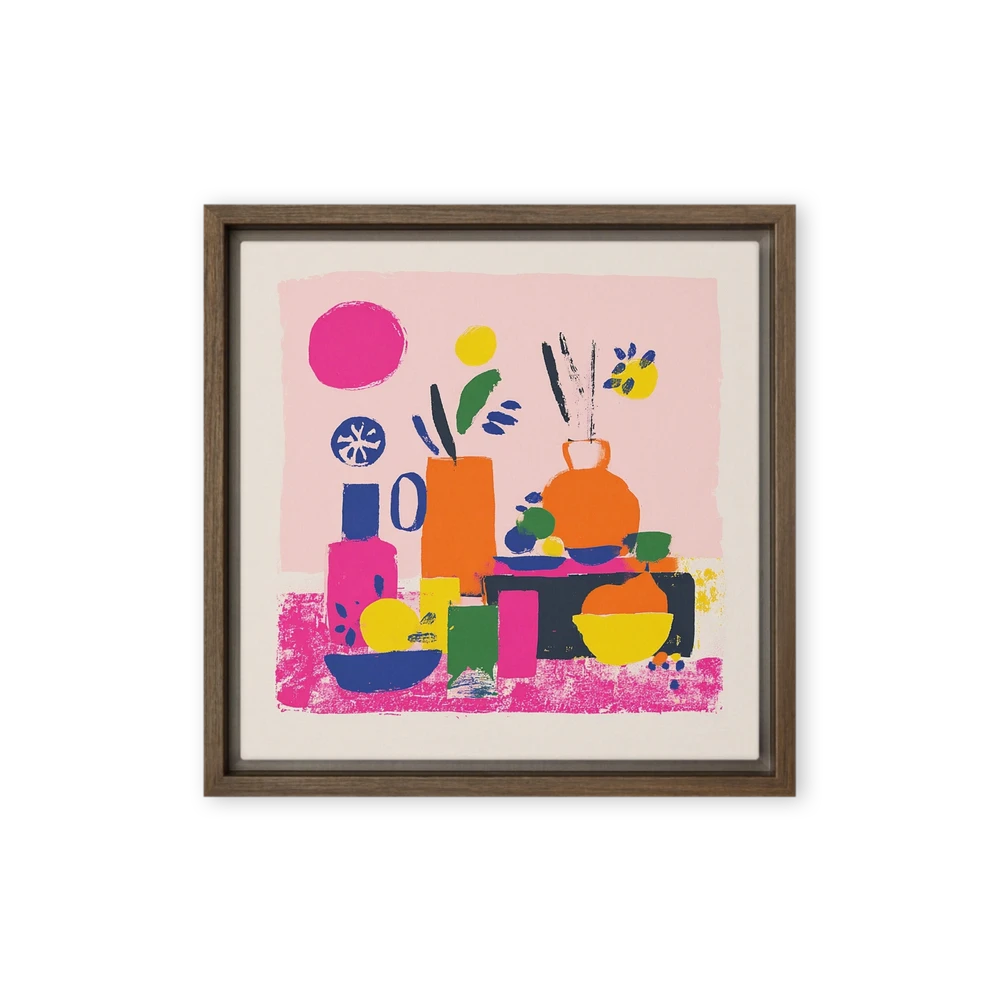 Modern Color Block Still Life | Art Print