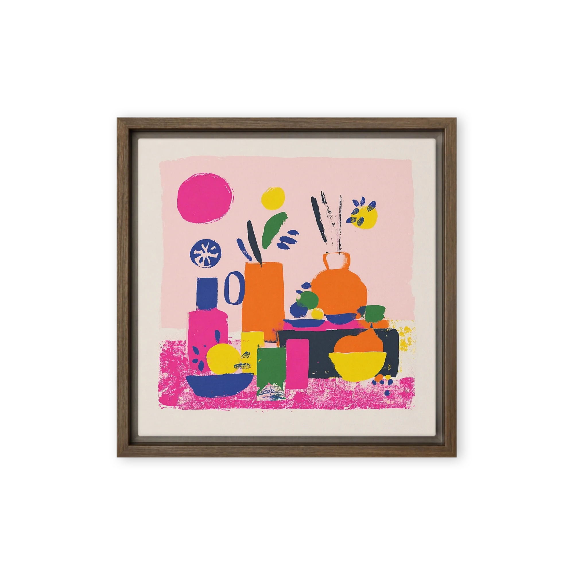 Modern Color Block Still Life | Art Print