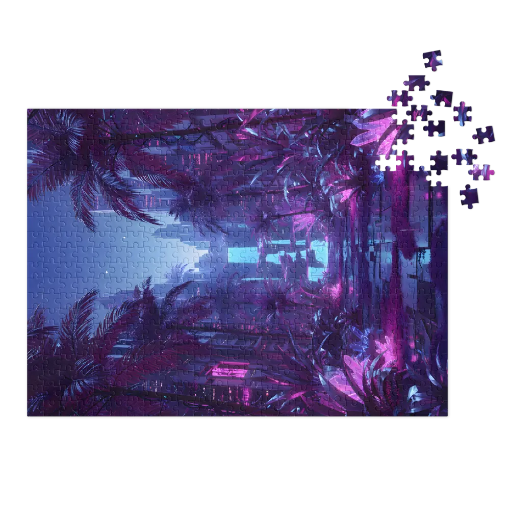 Neon Oasis Cascade