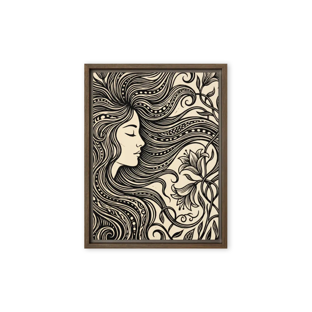 Lilies of the Art Nouveau Muse | Art Print
