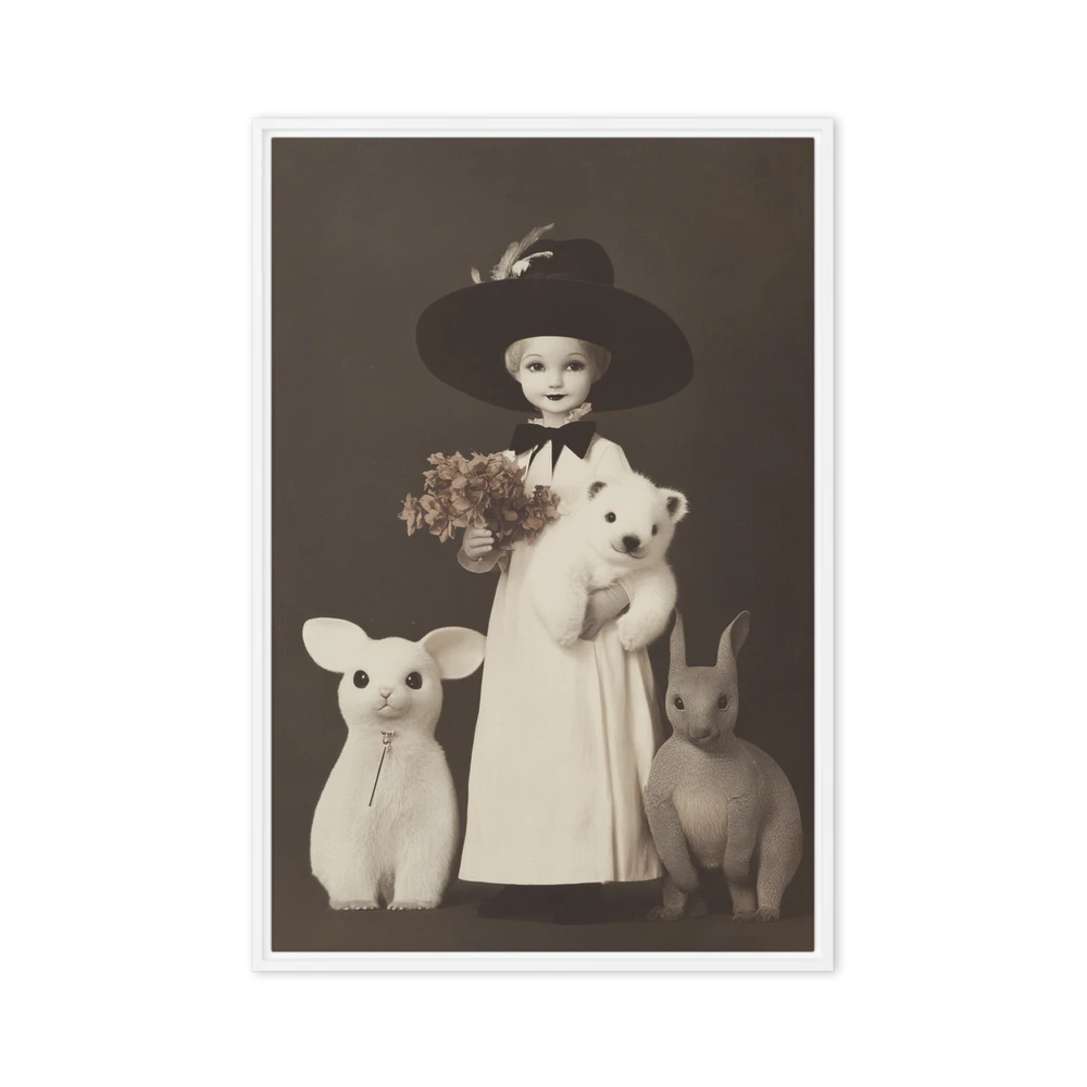 Whimsical Sepia Portrait | Art Print
