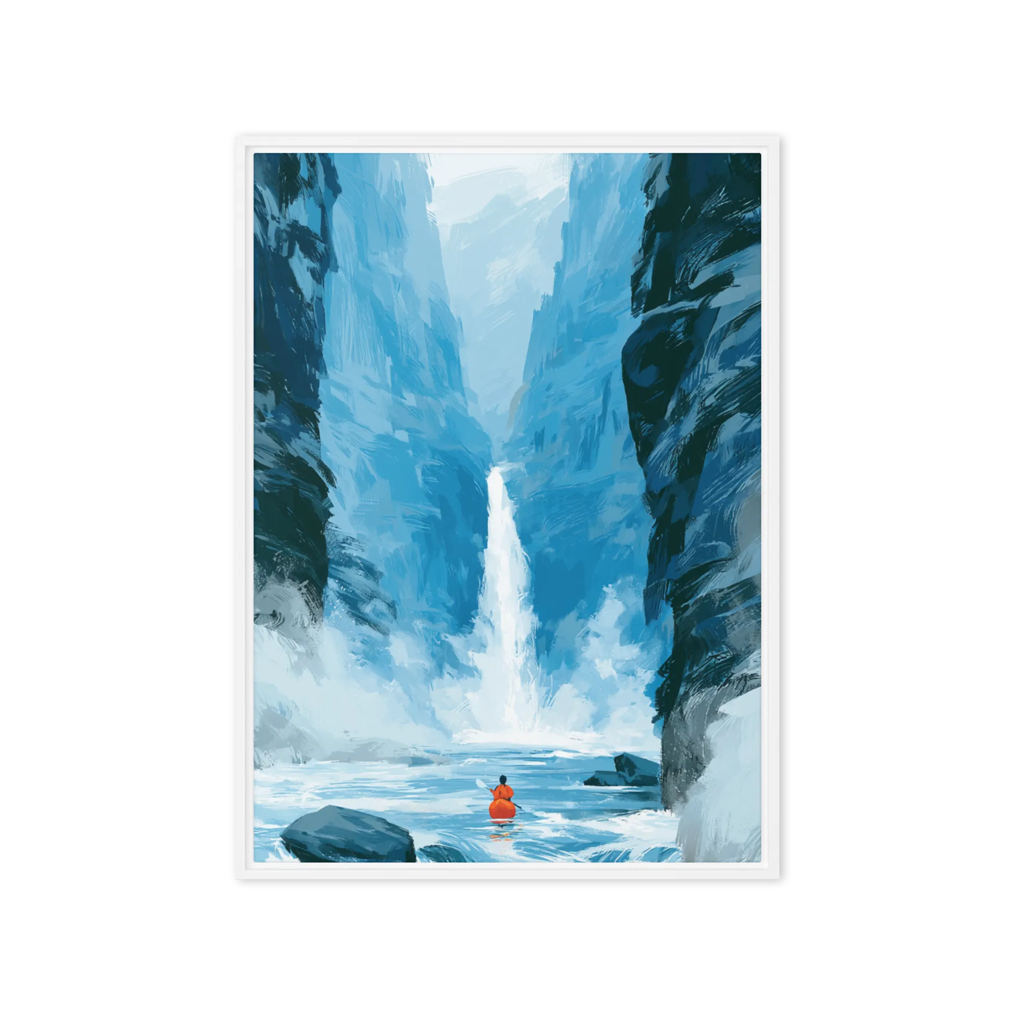Canyon Journey 
 Poster with White Frame | 12″x 16″