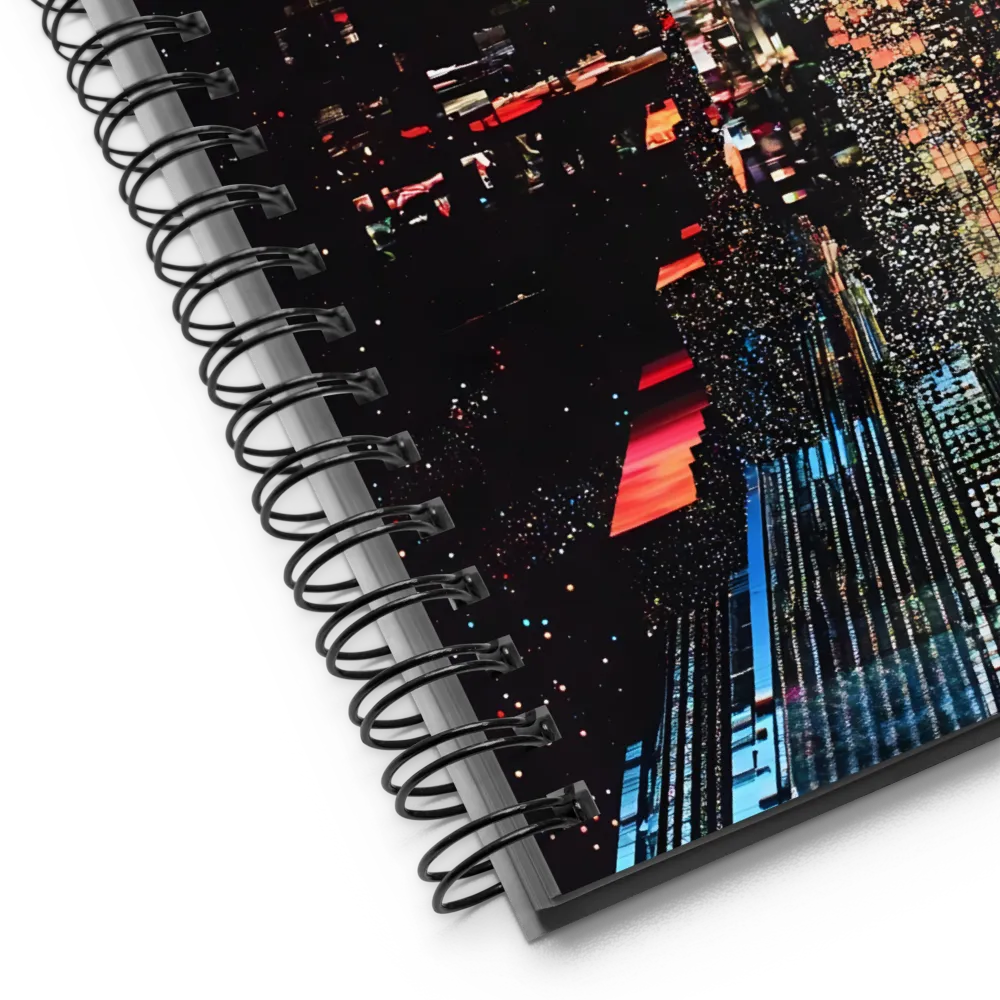 Digital Glitch City 
 Spiral Notebook | 140 pages