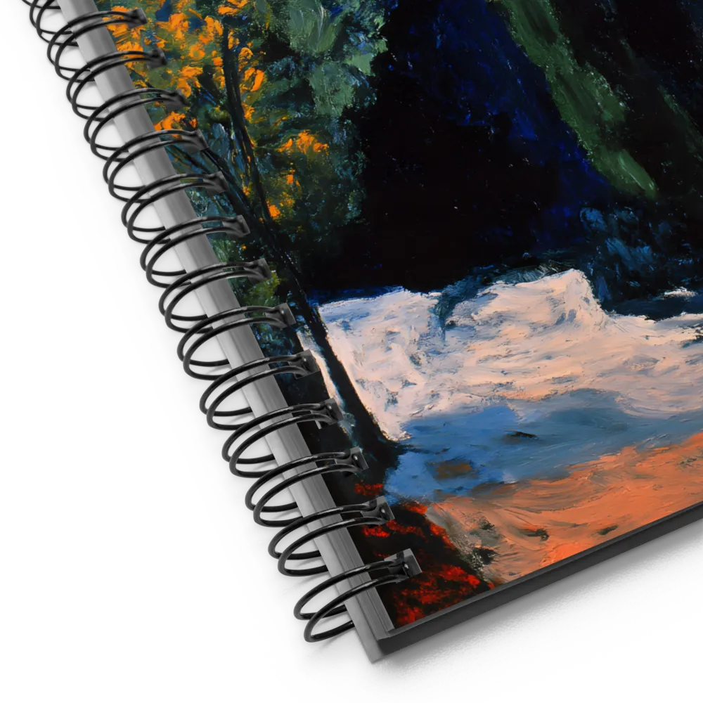 Cypress Moonlit Path 
 Spiral Notebook | 140 pages