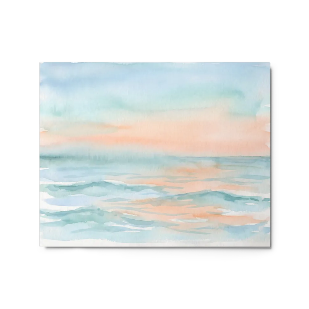 Serene Watercolor Seascape 
 Art Print | 16″x 20″