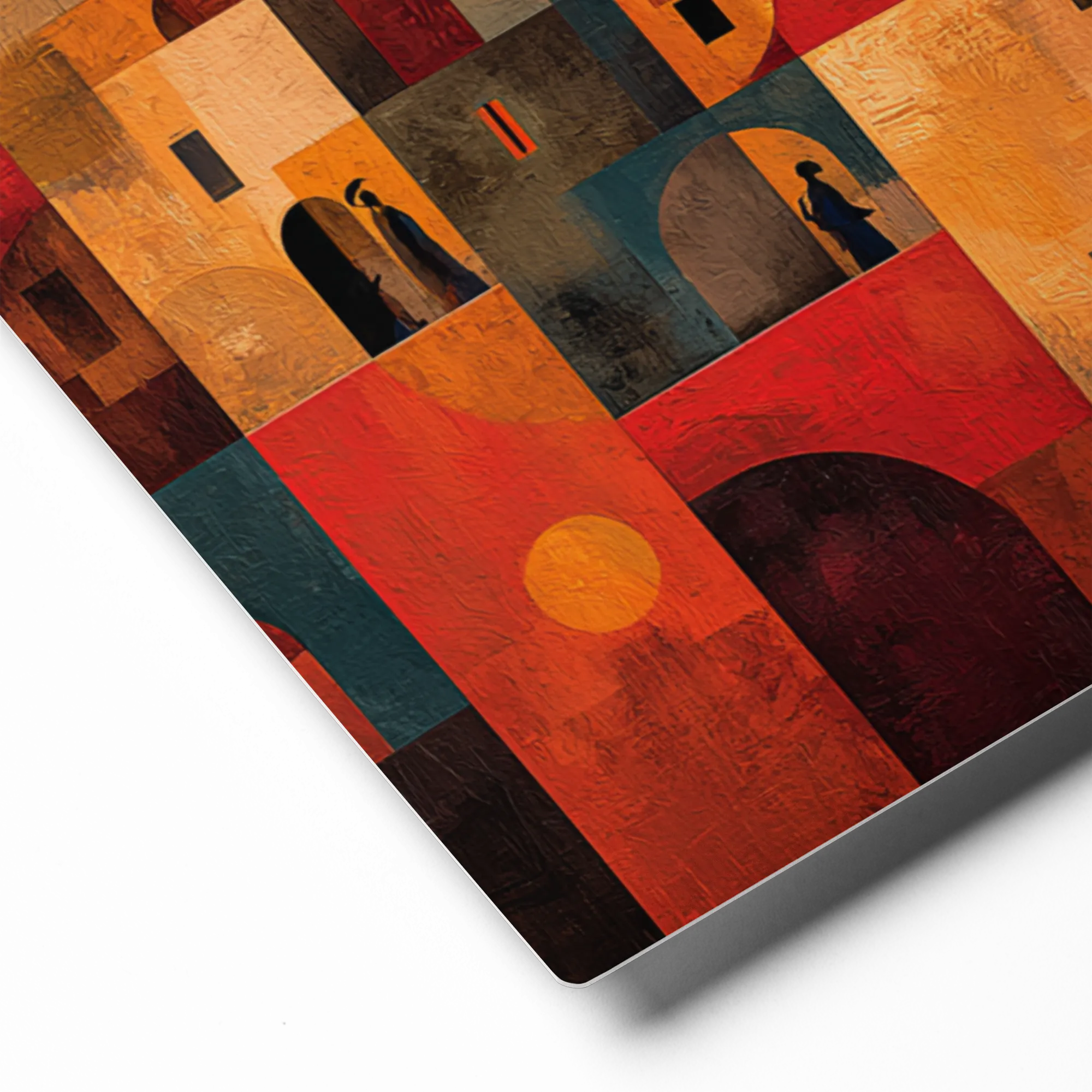 Warm Kasbah Blocks 
 Canvas | 24″x 24″