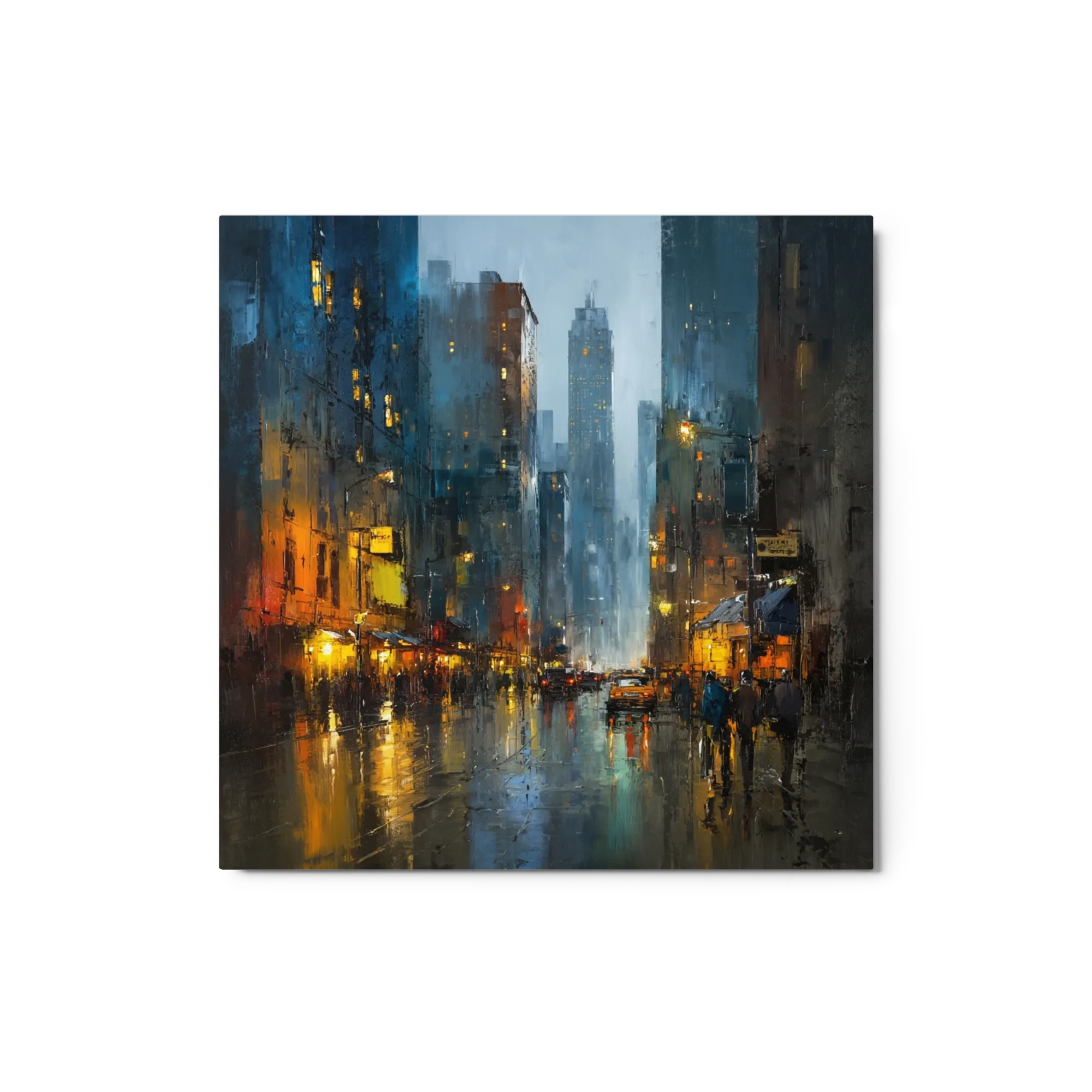 Rainy Night Reflections