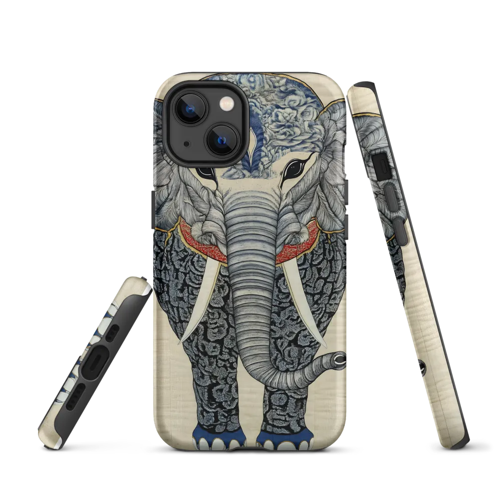 Traditional Illustration of an Elephant | Phone Case