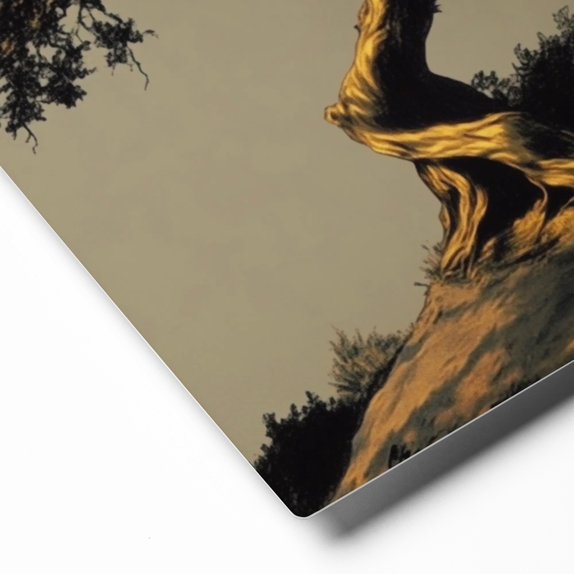The Ancient Cypress 
 Canvas with White Frame