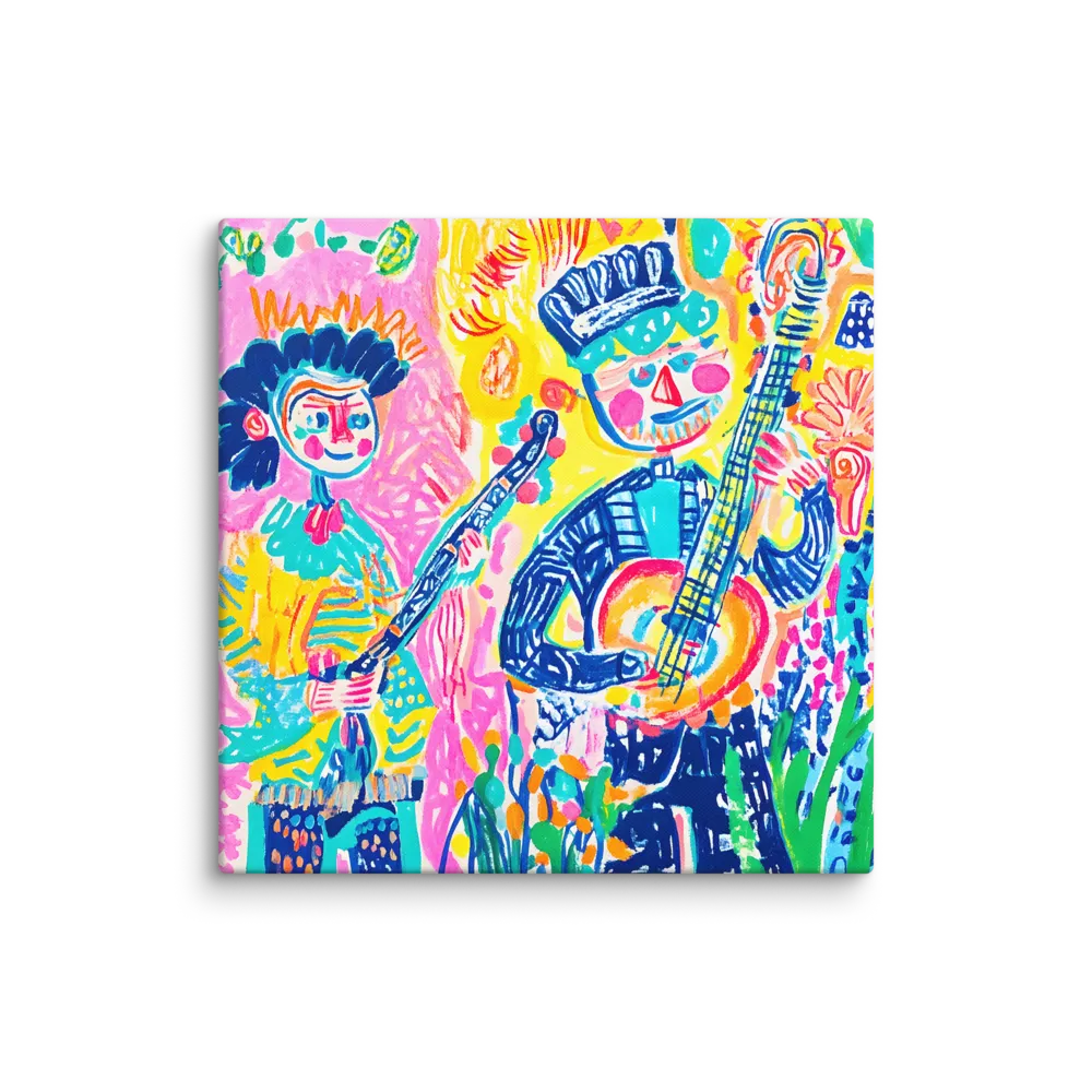 Joyful Folk Musicians 
 Canvas | 37″x 37″