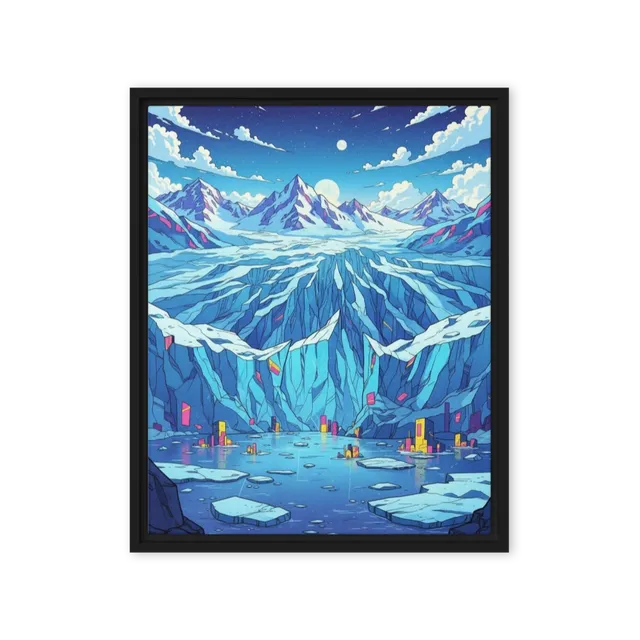 Futuristic Glacier City | Art Print