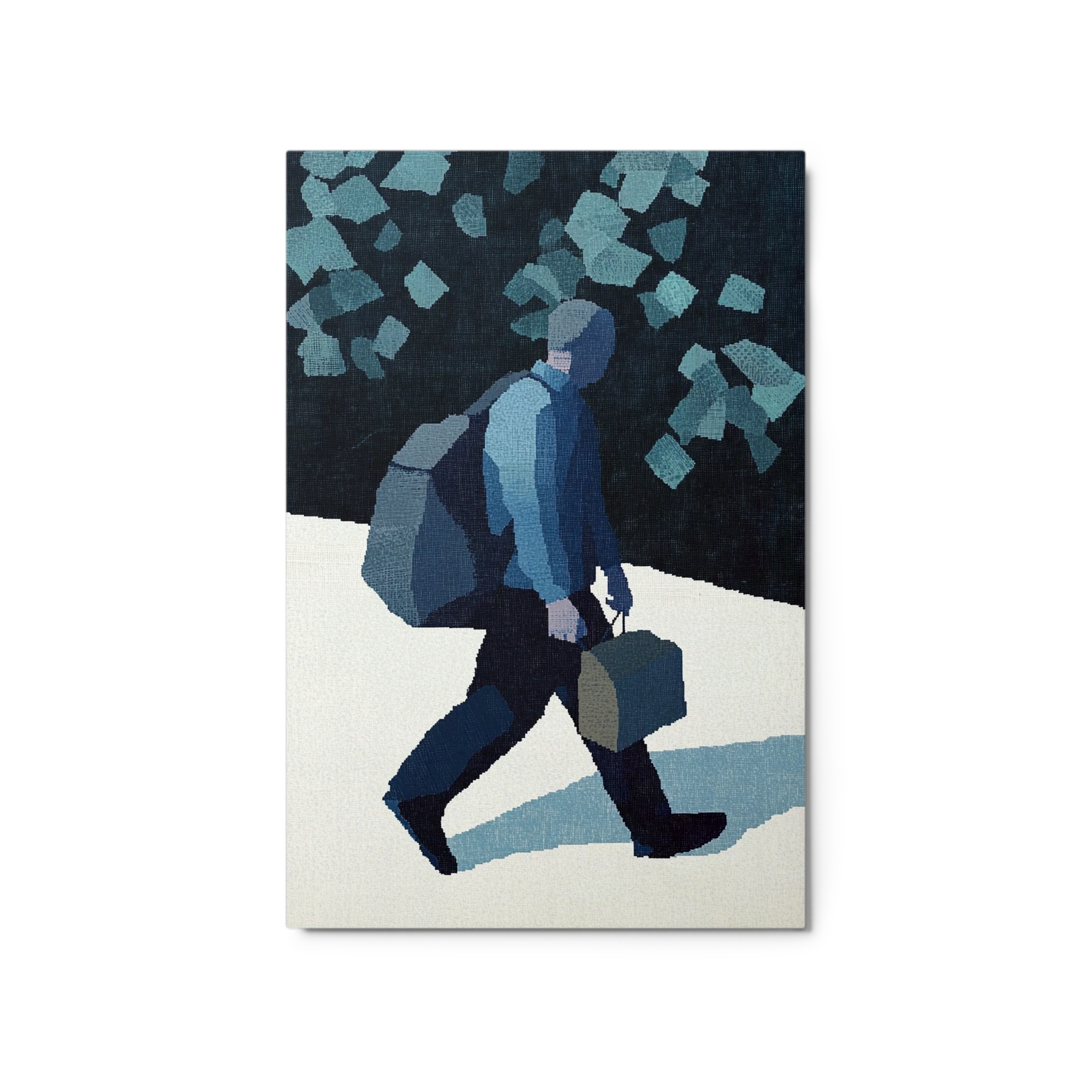 Stylized Man with Briefcase