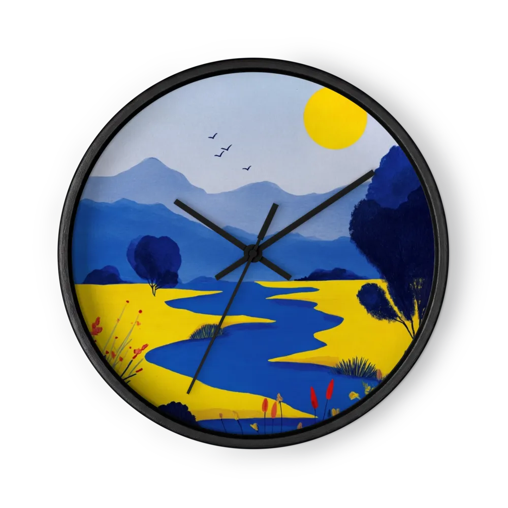 Valle del Fiume Dorato | Orologio da parete