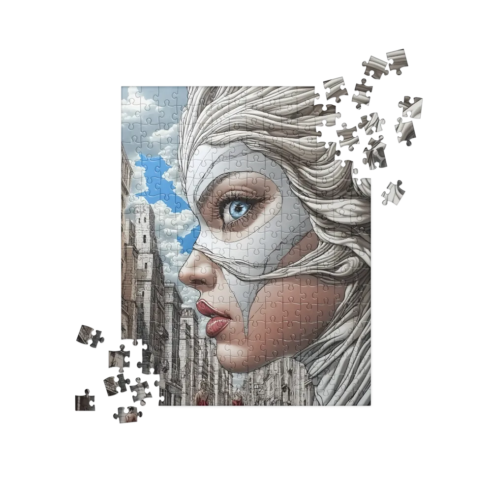 Urban Siren's Gaze 
 Jigsaw Puzzle