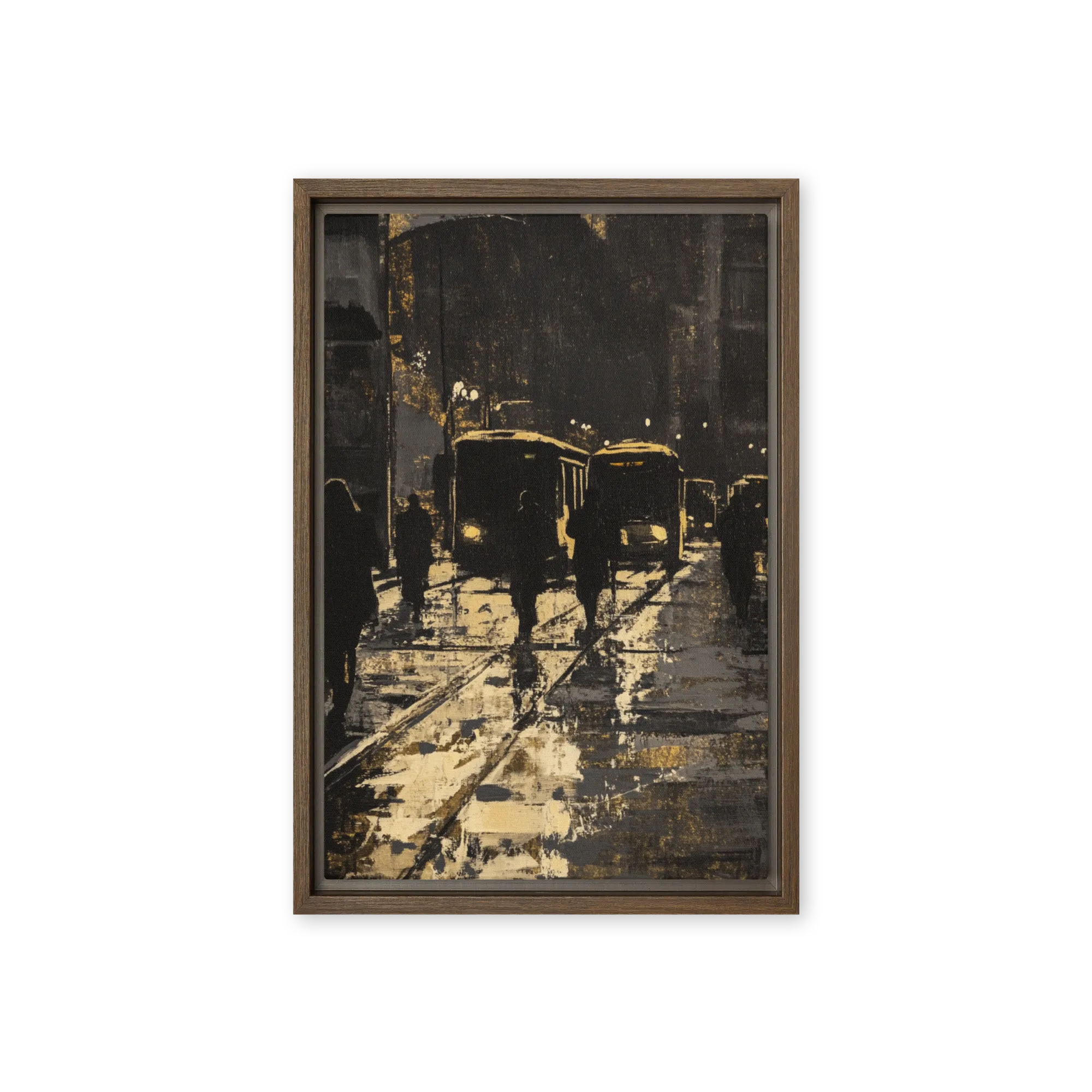 Impasto & Textured Wall Art — Thick Paint, Deep Night