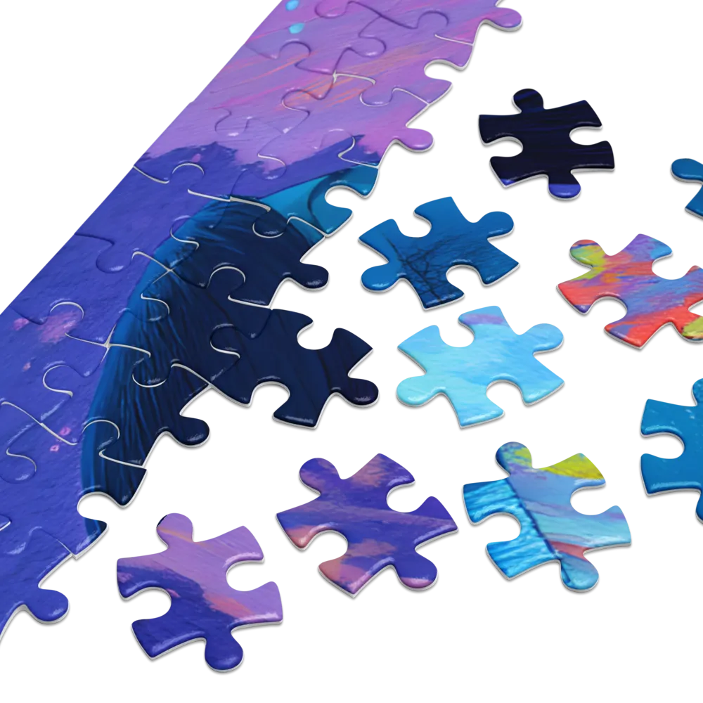 Sonhadora em Azul 
 Puzzle em caixa de metal