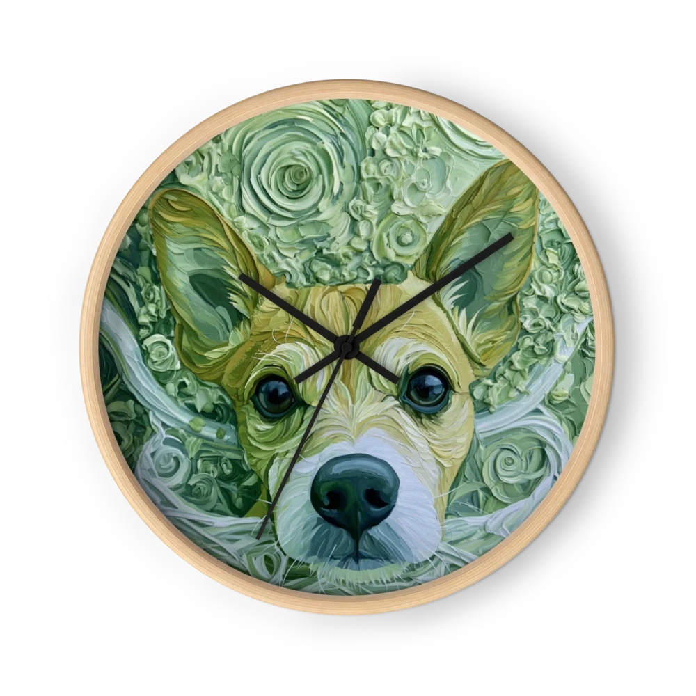 Corgi Ears And Curling Paint — Sage And Sea Green