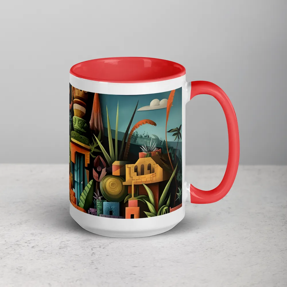 Echoes of Tenochtitlan 
 Mug with Blue inside