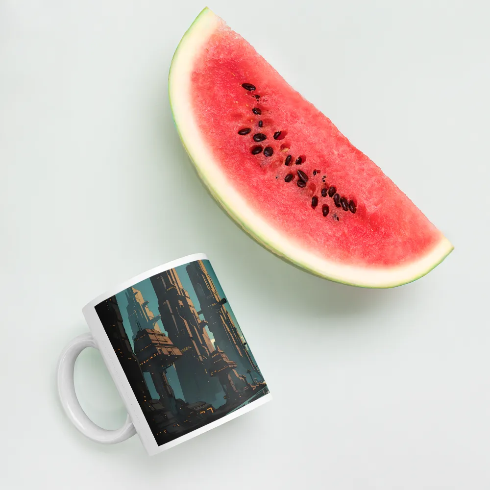 Neo-Canyon City 
 Mug with Red inside | 15 oz