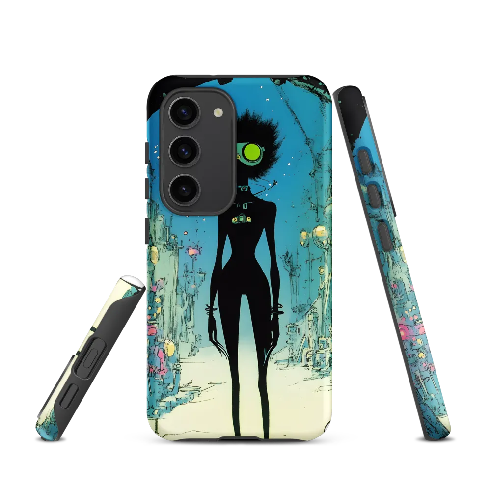 Surreal Futuristic Character Illustration | Phone Case